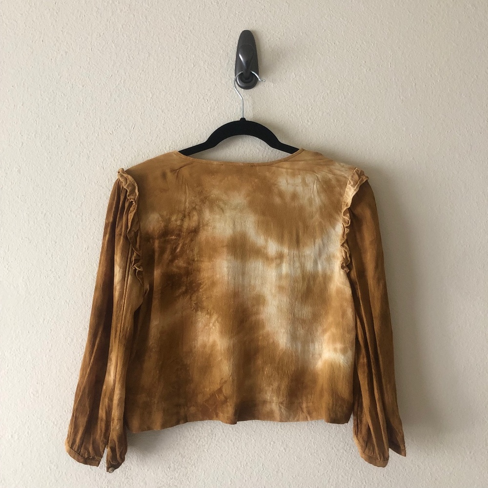 Madewell Tie-Dye Ruffle-Shoulder Top - Picture 7 of 7